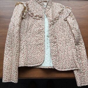 Floral Ruffle Women's Jacket-Jessica’s Gunnies San Francisco